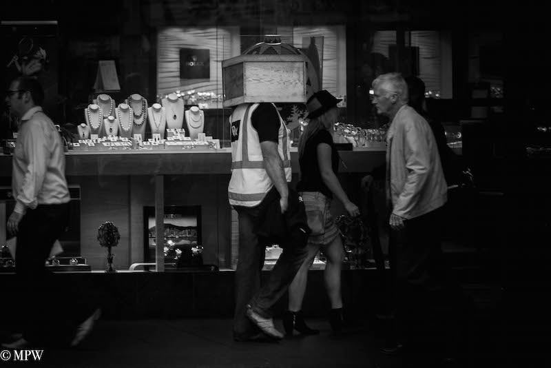 black and white photos queen street auckland