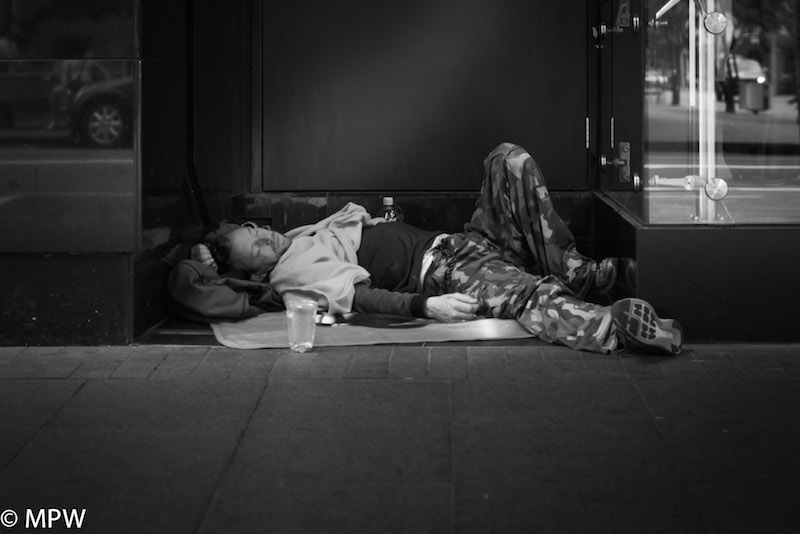 black and white photos queen street auckland