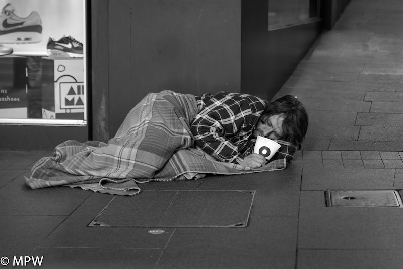 black and white photos queen street auckland