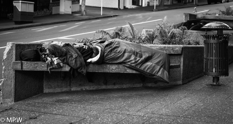 black and white street photosqueen street auckland