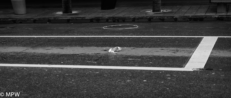 black and white photos queen street auckland