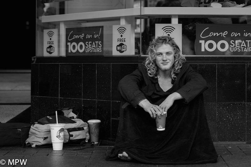 black and white photos queen street auckland mike wheelton