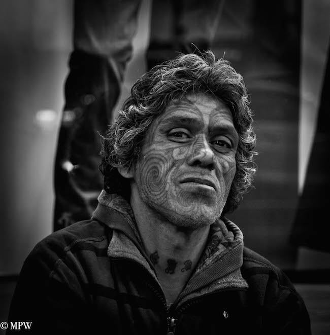 mike wheelton black and white, colour street photography Queen Street Auckland city
