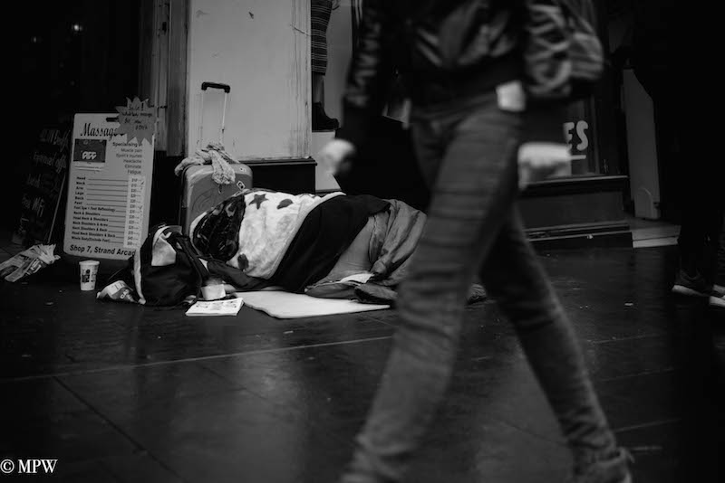 mike wheelton black and white, colour street photography Queen Street Auckland city