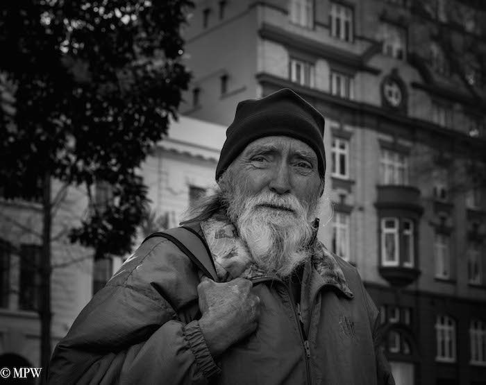 mike wheelton black and white, colour street photography Queen Street Auckland city