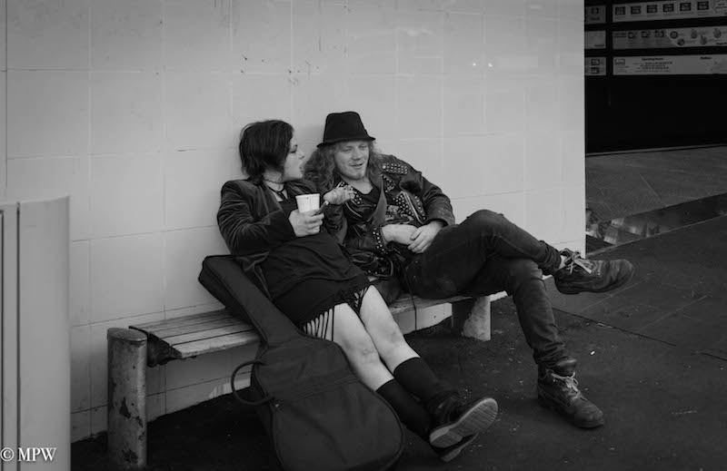 mike wheelton black and white, colour street photography Queen Street Auckland city