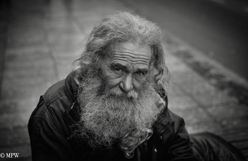 mike wheelton black and white, colour street photography Queen Street Auckland city