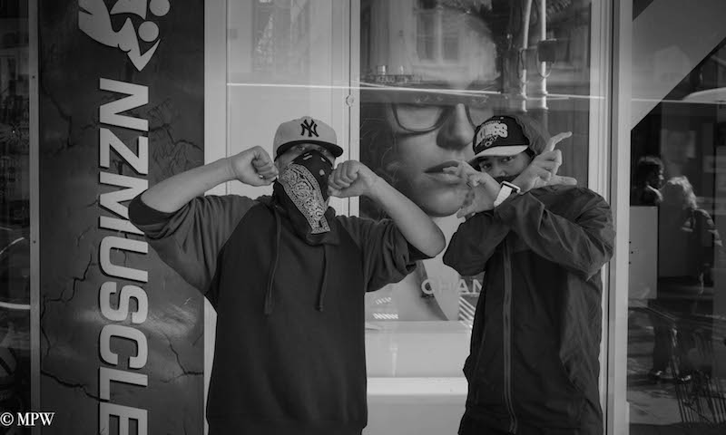 mike wheelton black and white, colour street photography Queen Street Auckland city