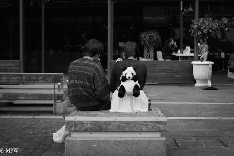 mike wheelton black and white, colour street photography Queen Street Auckland city