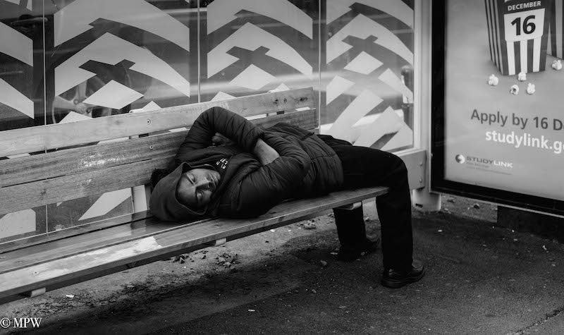 mike wheelton black and white, colour street photography Queen Street Auckland city
