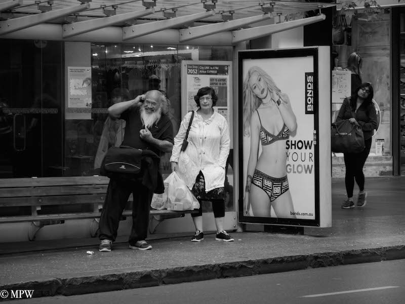 mike wheelton. The largest collection of colour, black and white street photography, in Queen Street, Auckland city, New Zealand.
