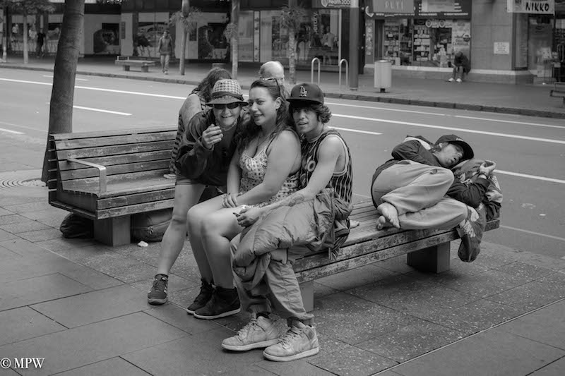 Mike Wheelton. The largest collection of colour, black and white street photography. Taken in and around Queen Street, Auckland city, New Zealand.