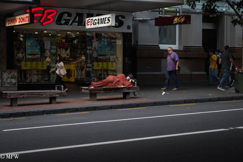 Mike Wheelton photo storyteller. The largest collection of colour, black and white street photography. Taken in and around Queen Street, Auckland city, New Zealand.