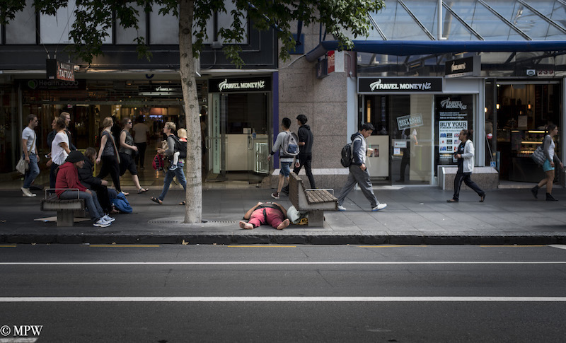 Mike Wheelton photo storyteller. The largest collection of colour, black and white street photography. Taken in and around Queen Street, Auckland city, New Zealand.