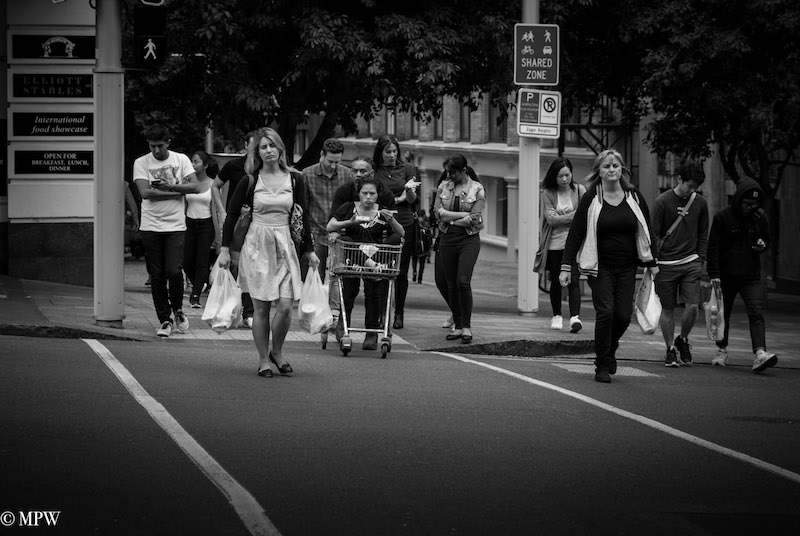 Mike Wheelton photo storyteller. The largest collection of colour, black and white street photography. Taken in and around Queen Street, Auckland city, New Zealand.