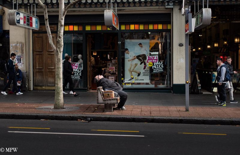 Mike Wheelton photo storyteller. The largest collection of colour, black and white street photography. Taken in and around Queen Street, Auckland city, New Zealand.