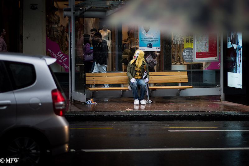 Mike Wheelton photo storyteller. The largest collection of colour, black and white street photography. Taken in and around Queen Street, Auckland city, New Zealand.