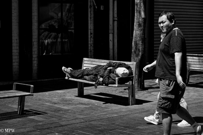 Mike Wheelton photo storyteller. The largest collection of colour, black and white street photography. Taken in and around Queen Street, Auckland city, New Zealand.