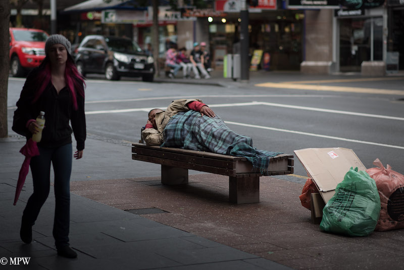 Mike Wheelton photo storyteller. The largest collection of colour, black and white street photography. Taken in and around Queen Street, Auckland city, New Zealand.