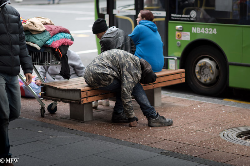 Mike Wheelton street photographer. Colour and black and white. Queen Street, Auckland city, New Zealand.