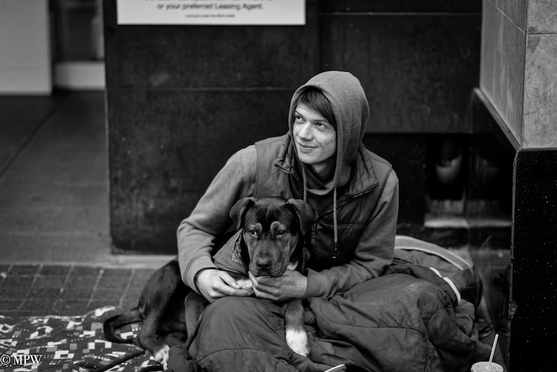 Mike Wheelton street photographer. Colour and black and white. Queen Street, Auckland city, New Zealand.