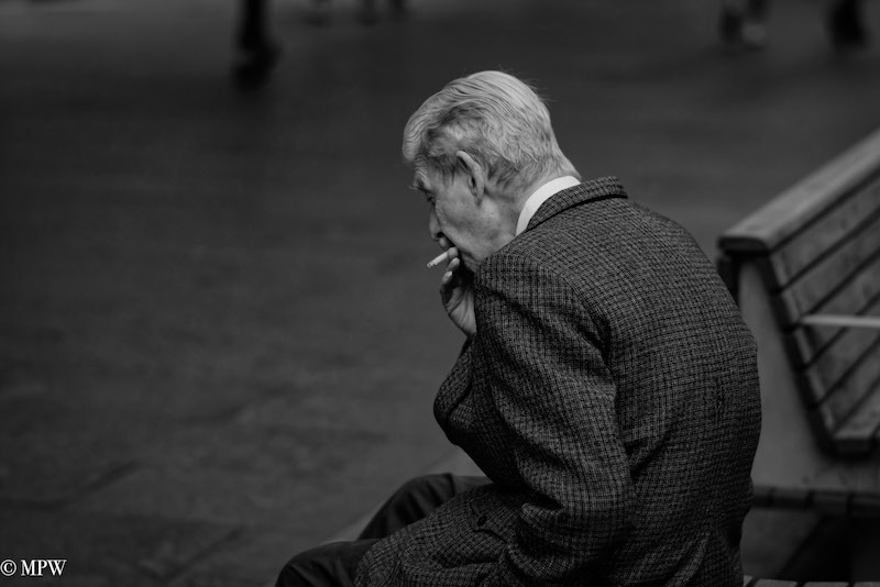 Mike Wheelton street photographer. Colour and black and white. Queen Street, Auckland city, New Zealand.