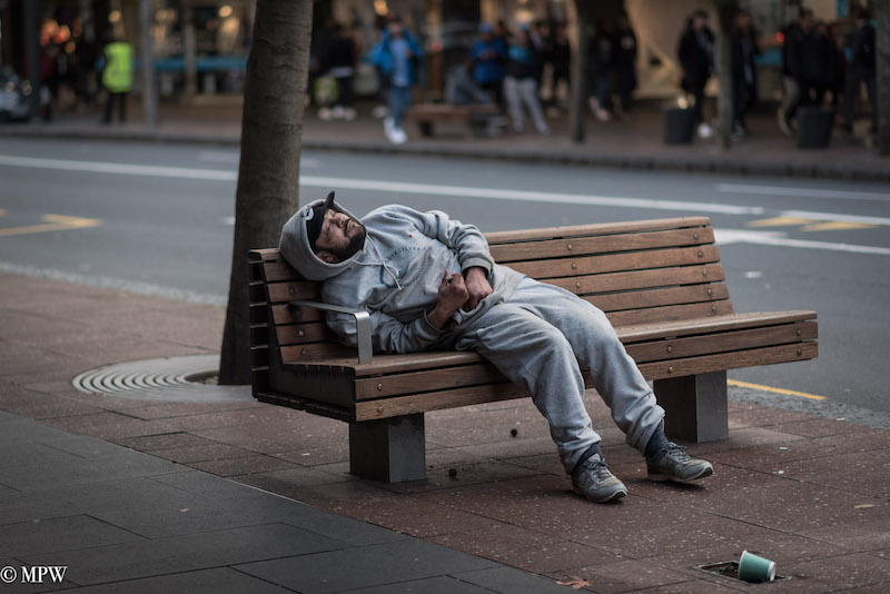 Mike Wheelton street photographer. Colour and black and white. Queen Street, Auckland city, New Zealand.