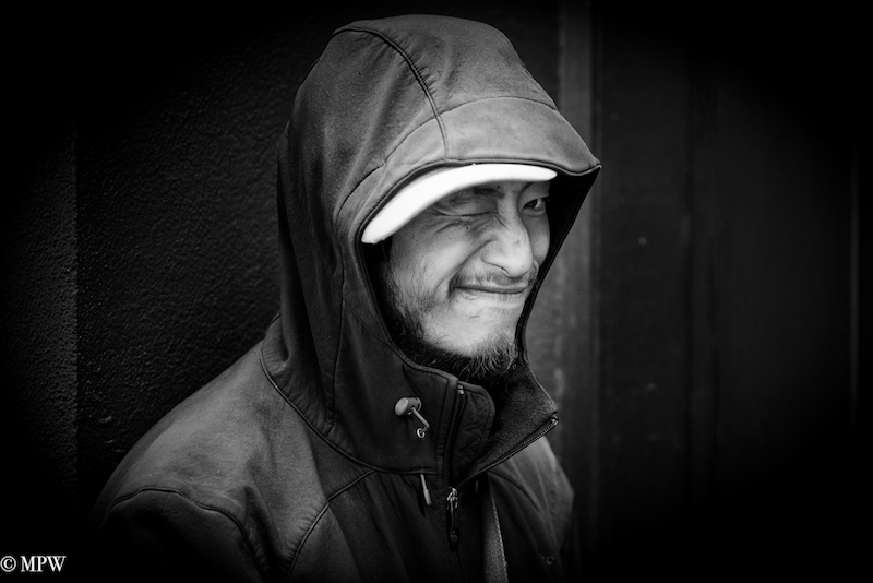 Mike Wheelton street photographer. Colour and black and white. Queen Street, Auckland city, New Zealand.