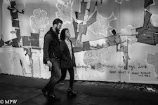 black and white street photo auckland