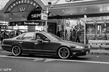 black and white street photo auckland