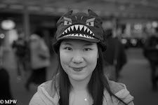 black and white street photo auckland