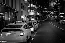 black and white street photo auckland