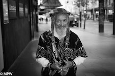 black and white street photo auckland