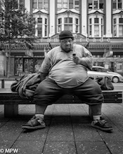 a queen street black and white