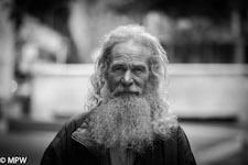 black and white street photo auckland