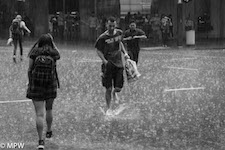 black and white street photos auckland queen street