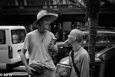 black and white photos queen street auckland