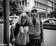 black and white photos queen street auckland