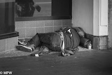 black and white photos queen street auckland