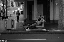 black and white photos queen street auckland mike wheelton