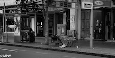 black and white photos queen street auckland mike wheelton