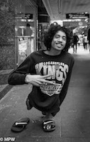 black and white photos queen street auckland mike wheelton