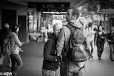 black and white photos queen street auckland mike wheelton