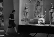 mike wheelton black and white, colour street photography Queen Street Auckland city
