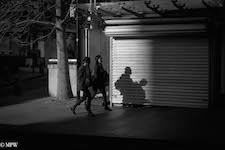 mike wheelton black and white, colour street photography Queen Street Auckland city