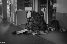 mike wheelton black and white, colour street photography Queen Street Auckland city