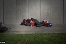 mike wheelton black and white, colour street photography Queen Street Auckland city
