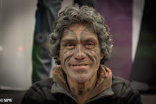 mike wheelton black and white, colour street photography Queen Street Auckland city