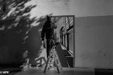 mike wheelton black and white, colour street photography Queen Street Auckland city
