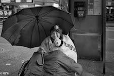mike wheelton black and white, colour street photography Queen Street Auckland city